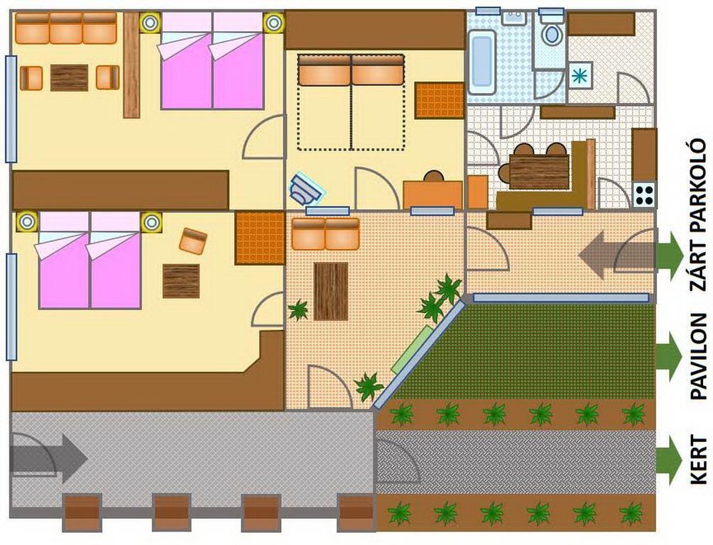 Villa Hajnal Apartman Gyula Exterior foto